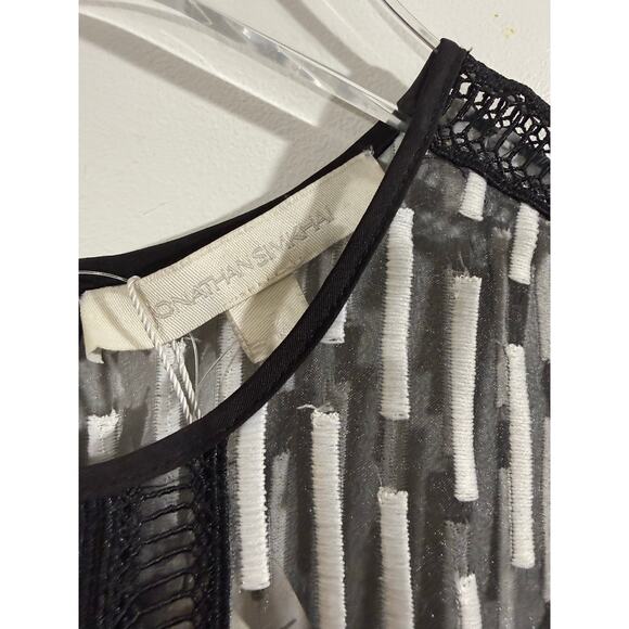 Johnathan Simkhai Embroidered Organza Mesh Midi Dress Size 2 - Picture 15 of 16